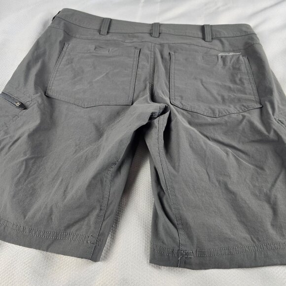 Eddie Bauer Shorts Mens 38 Gray First Ascent Cargo Hiking Nylon Stretch 12" Ins - Picture 4 of 8